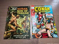 Front covers of both comic books side by side
