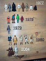 All 20 figures laid out in rows by year plus year labels