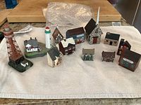 Full lot overview showing all miniature buildings and towers