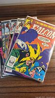 Stack of six bagged The Falcon comic books