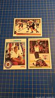 All three Eric Lindros cards laid out