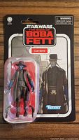 Front of sealed Carded Cad Bane figure showing artwork and figure