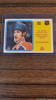 Front of Wayne Gretzky O-Pee-Chee Scoring Leader card in holder