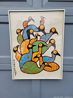 Full view of framed print showing image and frame