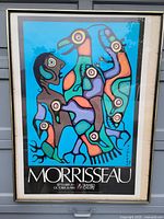 Full view of framed Morrisseau exhibition poster