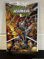 Photo of the front cover of the comic book 'Banzai Girl #1' showing the artwork and title.