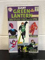 Front cover of Giant Green Lantern Annual comic book showing characters and text details.