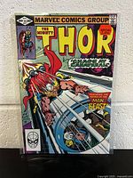 Front cover photo of The Mighty Thor issue #317 showing Thor and Man-Beast, includes cost and Marvel Comics branding.