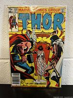 Front cover photo of The Mighty Thor #335 comic book featuring Jane Foster