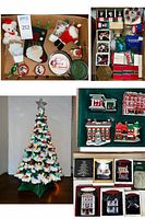 Overview of assorted ornaments and décor in box