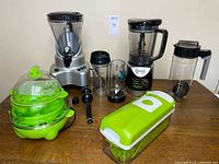 All items arranged on tabletop