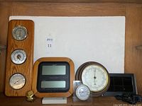 Front view of all weather instruments and accessories