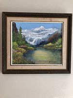 Framed painting front view