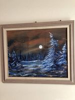 Full view of framed painting