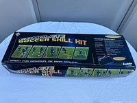 Overall view of the Franklin Complete Soccer Skill Kit box showing product name and usage images