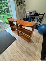 Front view showing shelves and overall structure