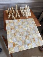 Full view of board with pieces grouped