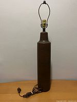 Full view of lamp showing entire height, harp, cord