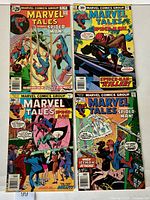 Front covers of Marvel Tales Spider-Man issues 70-73