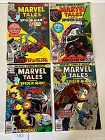 Front covers of all four Marvel Tales Spider-Man issues 86-89