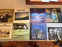 All eight vinyl LPs laid out showing front covers