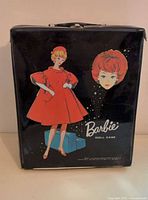 Front of 1964 Barbie doll case showing graphics