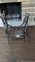 Cast-iron treadle sewing machine base, no top attached