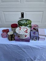 Group shot of all decorative boxes