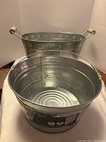 Oval and round galvanized steel tubs overview