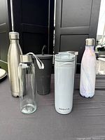 Group shot of all six beverage containers