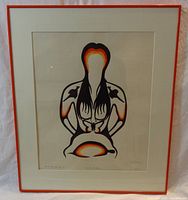 Full view of framed print showing artwork, mat and frame