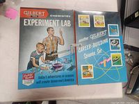 Closed box showing Gilbert Chemistry Experiment Lab graphics