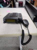 Icom IC-207 transceiver with HM-98 mic attached