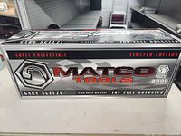 Front of boxed Matco Tools 1/24 scale dragster
