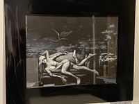 Full view of framed artwork showing the entire image and frame.