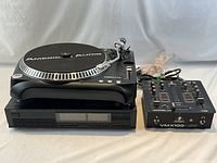 All three audio components grouped together