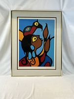 Full view of framed print showing artwork, mat and frame