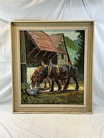 Full view of framed painting