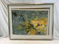 Full view of framed watercolour artwork