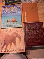 Group shot of four books showing covers