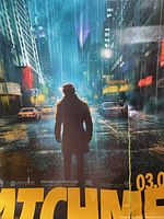 Watchmen poster front view with visible tear