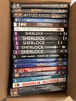Box showing vertical stack of all DVD spines