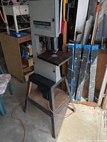 Full view of Rockwell Beaver band saw on stand