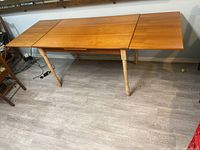 Full view of table with both leaves extended