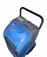 Front/top view of blue rotomolded housing with handle and control panel visible