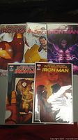 Lot of five Ironman comics including The Invincible Ironman #1, 3, 5 and International Ironman #2, 3.