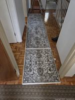 Runners placed in hallway showing pattern and width