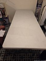 Table opened and set up showing full surface