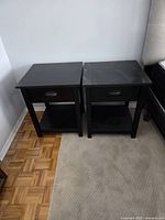 Both bedside tables side by side