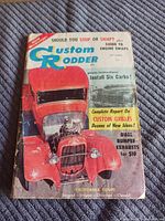 Front cover showing title, date, price and hot rod image